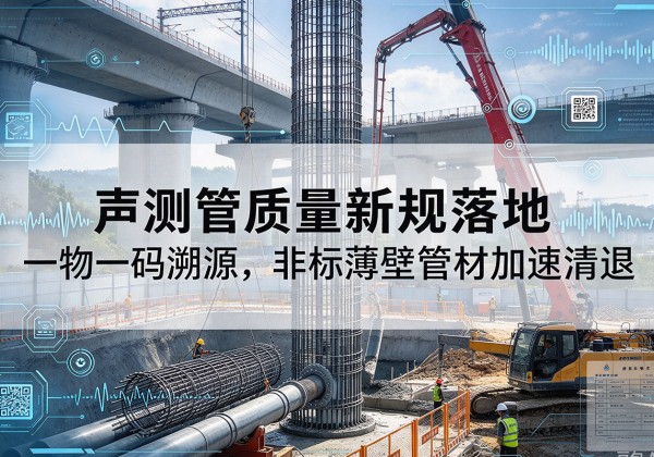 龙井声测管质量新规落地，一物一码溯源，非标薄壁管材加速清退